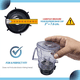 thumbnail image 4 of Paquete de 4 piezas de repuesto para la mayoría de los accesorios de licuadora Izer compatibles con 1 taza de mini jarra de plástico, 4 of 8