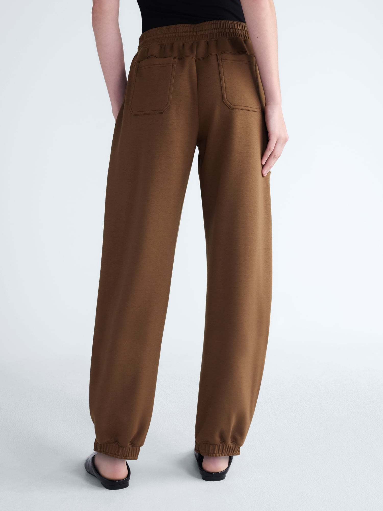 Scoop Women's and Women's Plus New Scubaknit Barrel Pants, Sizes XS-4X
