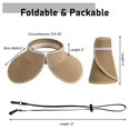 thumbnail image 5 of Sombrero Simplicidad Plegable con Ala Ancha y Visera para Sol con Protección UV, 5 of 5