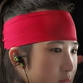 thumbnail image 2 of SHISUYAN Men's Lightweight Sports Headband for Yoga, Cycling, Basketball, Fitness (Red), 2 of 6