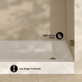 thumbnail image 3 of Voltaire 60 x 30 Shower Pan Base with Right Drain in Glossy White, 3 of 6