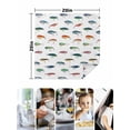 thumbnail image 4 of Colorful Fish Cloth Napkins Set of 6 Reusable Dinner Napkins, Watercolor Cartoon Fishing Cocktail Napkin Washable Table Napkins for Wedding/Holiday Party/Baby Shower 20"x20", 4 of 7
