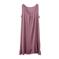 thumbnail image 2 of Naittoop Women Sleeveless Nightgown Soft Modal Cotton Tank Nightshirts Comfy Pajamas Dress Nighties, 2 of 5