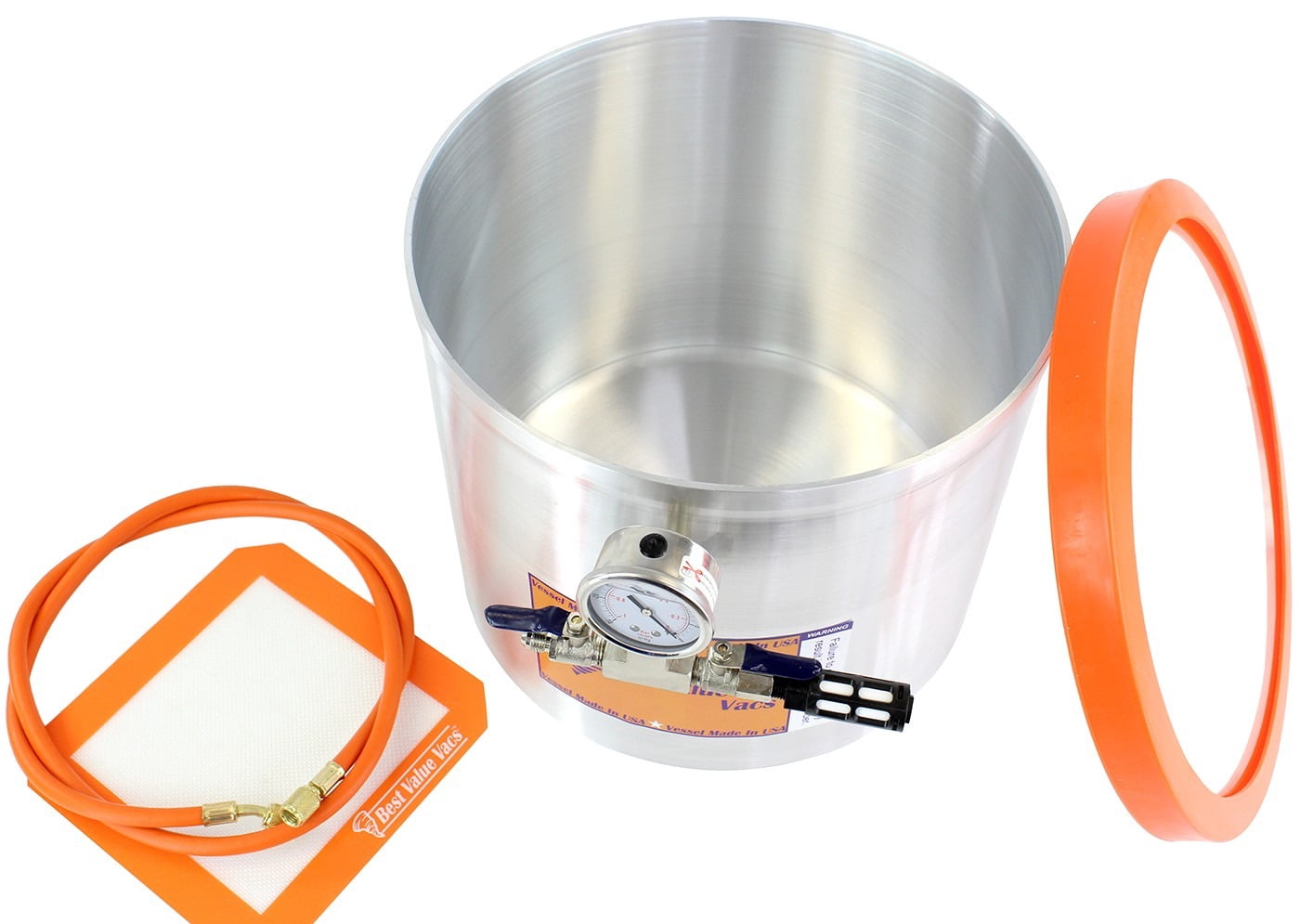 BVV 5 Gallon Aluminum Side Mount Vacuum Chamber