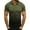 Army Green, variant on Big and Tall Polo Shirts for Men Gradient Color Print Short Sleeve Collared T-shirts Performance Moisture Wicking Lightweight Golf Shirts Black XXXL