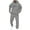 Gray, variant on Men Valentine's Day Heart Graphics 2 Piece Tracksuit Outfit Hoodie Sweatshirt Sweatpants Casual Jogging Sweatsuit Set Gray