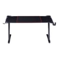 thumbnail image 5 of Furniture of America Almly Modern Metal Gaming Desk with Outlets in Black, 5 of 5