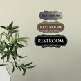 thumbnail image 4 of Designer Restroom Sign - Silver - Small, 4 of 6