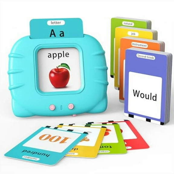 Talking Flash Cards Toys for Toddlers 2 3 4 5 6,Learn ABC Letters,Numbers 0-100,Phrases,Objects,Adjectives,and More Dolch Sight Words,280 Cards with 560 Words/Phrases