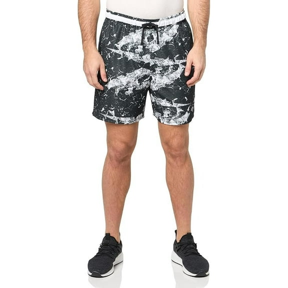 Reebok Men's Basketball Transition Shorts Medium Black / White