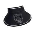 thumbnail image 4 of Sombrero de visera con ventilador Ventiladores Sombrero Protección solar Recargable Visera de sol Sombrero de ventilador Sombrero de ventilador de Negro, 4 of 9