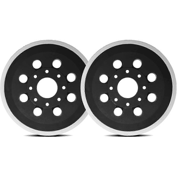 Holes Sanding Pad: 2 Pieces Hook and Loop Sanding Pad, 125 mm Compatible Sanding Pad, 8 Holes Sanding Pad for Bosch PEX 220 A GEX 125-1 AE Skil 7402/