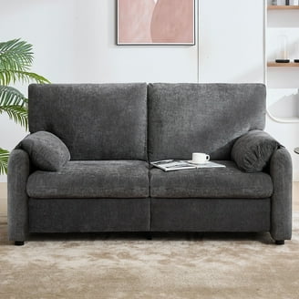 Free Shipping! TMS Sonia Sofa, Modern Wood Design, Grey/Brown