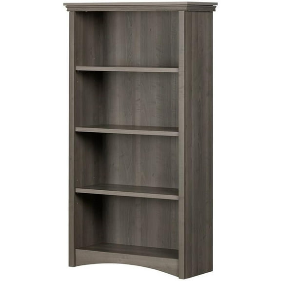 South Shore Artwork 4 Shelf Bookcase in Gray Maple