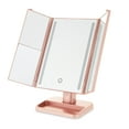 LED Makeup Mirror, Rose Gold