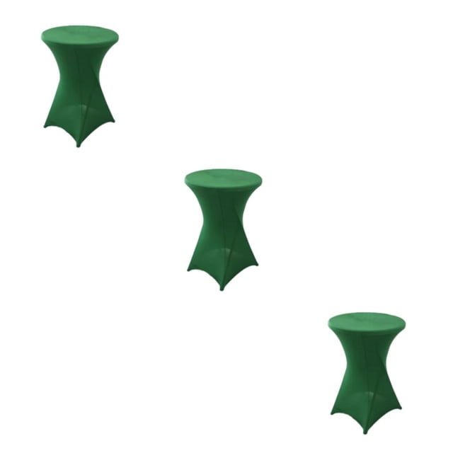 Guardoinrt Easy Care Elastic Cocktail Table Set Fitting For Hotel Wedding Party Versatile Easy Wash green 3Set