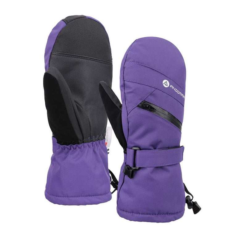 Purple ski deals mittens