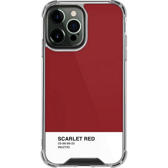 Skinit Scarlet Red iPhone 14 Pro Max Clear Case
