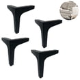 thumbnail image 2 of Lot de 4 Pieds de Meubles en Métal pour Canapé, Style Moderne, Pieds de Remplacement pour Table Triangulaire, Armoire, Placard, Table Basse, Bureau, Armoires, Canapé, Bibliothèque, 2 of 8