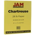 thumbnail image 2 of JAM Paper Matte 28lb Paper, 8.5 x 11, Chartreuse, 50 Sheets/Pack, 2 of 4