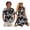 Black Hibiscus Floral, variant on Matching Outfits for Couples Polynesian Flower Casual Beach Vacation Party Shirt Lightweight Mens Shirts Casual Breathable Suitable for Everyday Casual Wear
