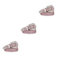 thumbnail image 3 of Decodeary Wide Application Rhinestone Belt Western Belt For Parties Bars And Concerts Modify Waist Line Pink 105cm 3Set, 3 of 6