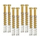 thumbnail image 2 of 8 piezas de tornillos de marco de pastilla de doble bobina ajustables, resortes y tornillos de altura de pastilla Dorado, 2 of 9