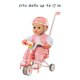 thumbnail image 3 of Baby Born Baby Doll Tricycle with Push Handle and Rolling Wheels for Indoor/Outdoor Play- Sturdy, High-End Design, Fits Dolls up to 17, for Kids Ages 3+, 3 of 5