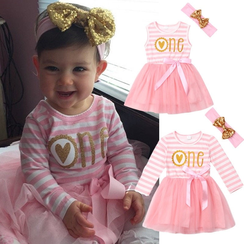 baby dress with hair band