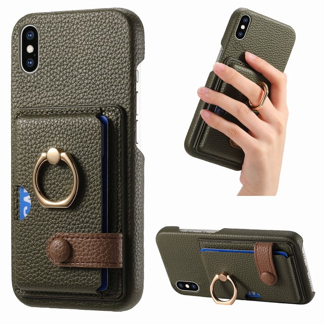 Compatible con iPhone 11, Funda GANGXUN con soporte magnético y tarjetero