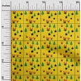 thumbnail image 1 of oneOone Cotton Flex Yellow Fabric Merry Christmas Quilting Supplies Print Sewing Fabric By The Yard 40 Inch Wide-28C, 1 of 4