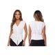 thumbnail image 2 of Chaleco de mujer, sin mangas, con cinturón, liso, holgado, top de verano, ropa de club para fiestas y raves., 2 of 9
