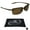 Tortoise, variant on proSPORT POLARIZED Bifocal Sunglass Reader Rimless Anti-Glare Gray Men Women