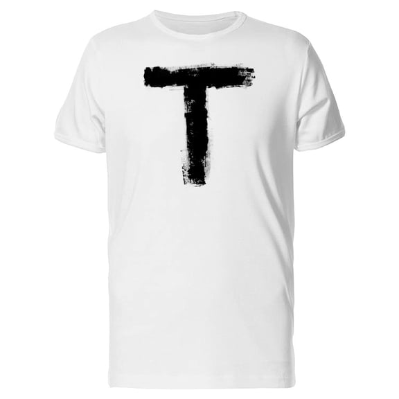 Letter T With Grunge Textures Tee Men's -Image by Shutterstock