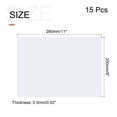thumbnail image 2 of 15 Pack Clear Plastic Sheet Transparency Panel 8x11x0.02'' Plastic Card, 2 of 7