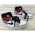 thumbnail image 3 of Men 9.0US A i r-Jor-dan 1 Retoro High Og 555086-126 Sneakers Gray White Men'S, 3 of 6