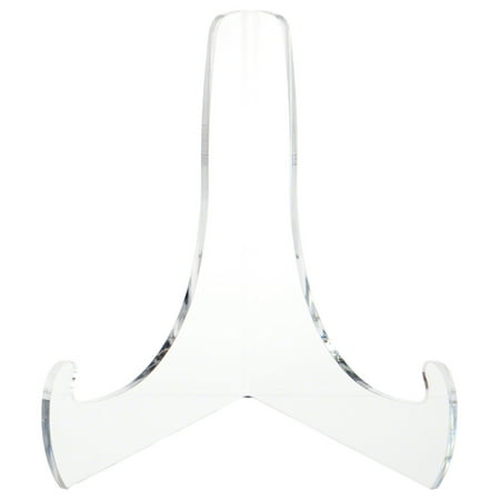 Plymor Clear Acrylic 60-Degree Angle Easel With Deep Support Ledges  9  H x 9  W x 7.25  D