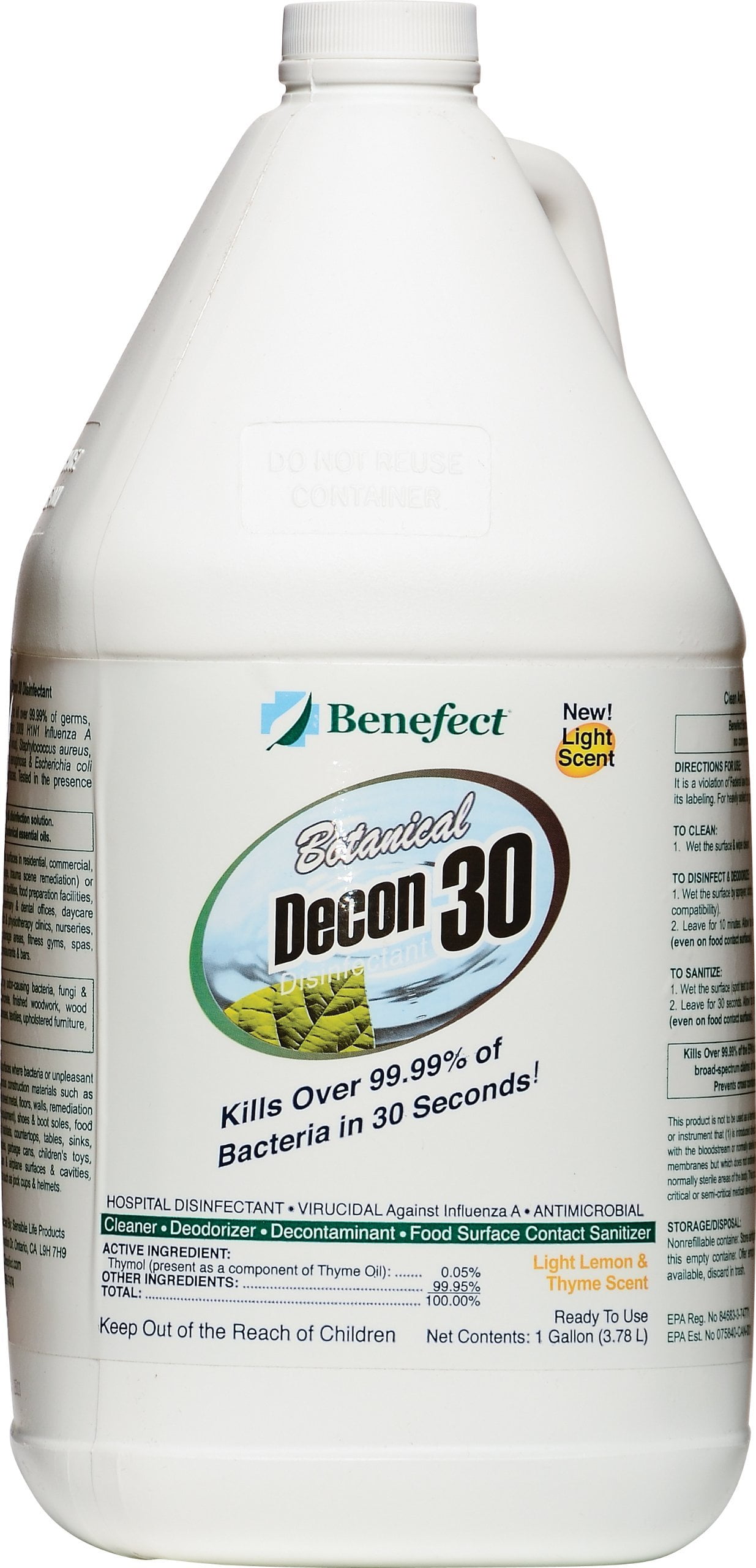 Benefect CD33GL Botanical Decon 30