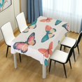 thumbnail image 4 of Yayeee Tablecloths 54" x 54" Rectangle Wrinkle Resistant Party Table Cover, Colorful Butterflies, 4 of 8