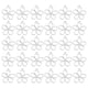thumbnail image 1 of Uxcell 30Pcs Aleación de Pendientes de Bisel Abierto, Colgante de Marco Hueco de Flor del Cielo, Plata Brillante, 1 of 6