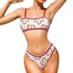 thumbnail image 1 of Gibobby Conjunto de traje de baño de bikini Traje de baño Estampado Verano Moda Temperamento Traje de baño dividido Traje de baño sexy(A,XL), 1 of 4