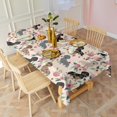 thumbnail image 4 of Dachshund and Flower Rectangle Tablecloth 60"x120",Waterproof Polyester Rectangle Table Cloth, Wipeable Spillproof Polyester Tablecloth for Dining, Camping, Indoor and Outdoor, 4 of 6
