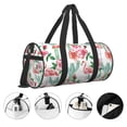 thumbnail image 3 of Xecao Flamingo Flower Print Travel Duffle Bag, Bag Carry On Tote Bags for Women, Travel Sport Gym Bag for Men, Hospital Bag for Labor and Delivery, 3 of 6
