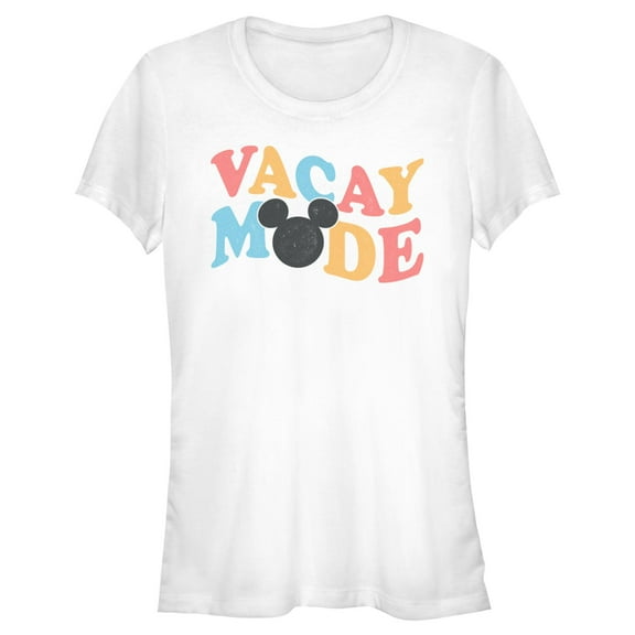 Junior's Mickey & Friends Groovy Vacay Mode Graphic T-Shirt