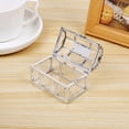 thumbnail image 5 of D-GROEE Vintage Clear PP Jewelry Trinket Box Shadow Vanity Rings Earrings Box Organizer Cards Collection Display Case Decorative Keepsake Box with Lid for Home Decor, 5 of 8