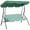 Green, variant on Yardi Yarda 3-Person Porch Swing with Canopy, Outdoor Patio Swing Chair for Adults, Swing Chair with Steel Frame and Cushions, Armrests, Blue