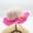 Hot Pink, variant on BRGZLK Summer Straw Hat for Girls Large Summer Cute Sun Hat Kids Outdoor Sunshade and Sun Protection Hat With Bowknot for 3-7 Years Blue Free Size