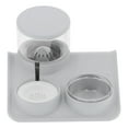 thumbnail image 4 of Dispensador de agua para mascotas y juego de cuencos de comida, dispensador de agua automático para gatos de 1,8 L, alimentador de alimentos, 4 of 8