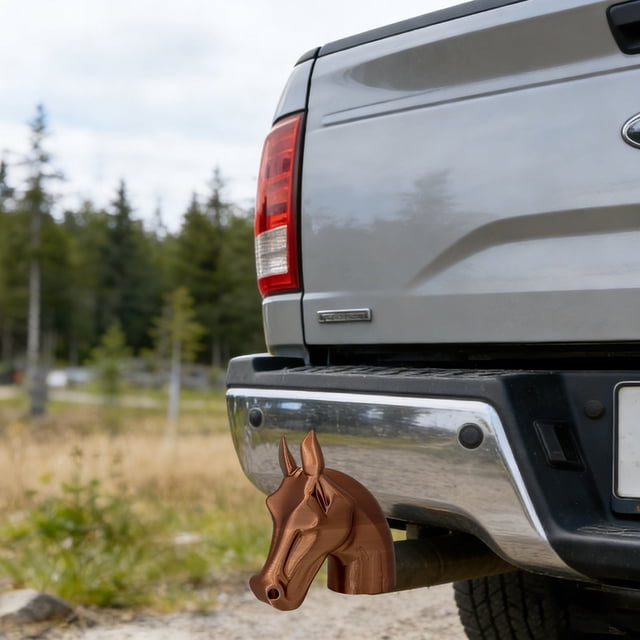 BotaniNest Trailer Hitches Protective Cover Horse Head Cap Easy Installation Modern Horse Head Trailer Hitches Cover Trailer Hitches Caps Guard Protective