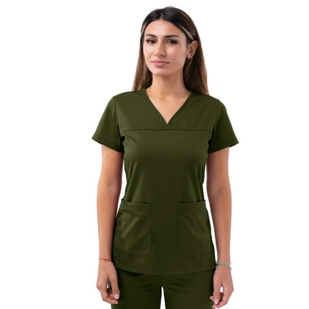 

Adar Pro Scrubs For Women - Sweetheart V-Neck Scrub Top